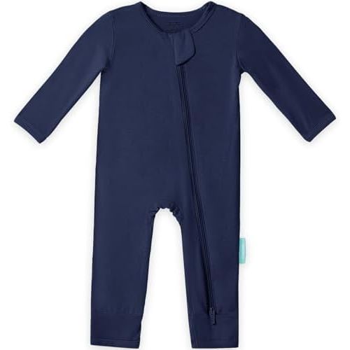 PurComfy Baby Long Sleeve Romper Jumpsuit, Premium Soft Rayon One Piece Pajamas Boy Girl 2-Way Zipper Coverall Sleeper
