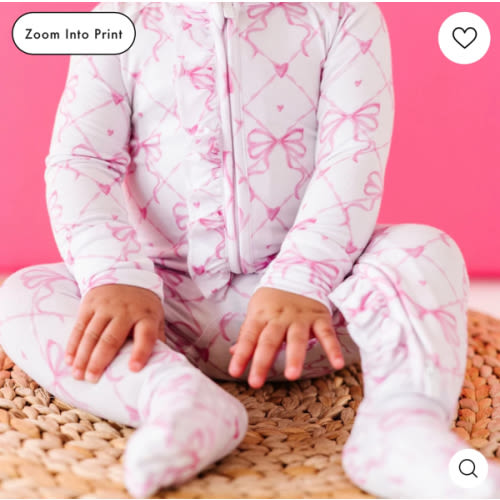 Take A Bow Ruffle Footie