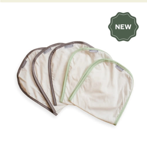 Breathable 100% Organic Cotton Burp Cloth 5 Pack