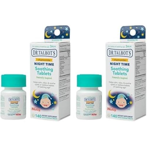 Dr. Talbot's Night Time Chamomile Soothing Tablets, Naturally Inspired, Quick Dissolve, 140 Count (Pack of 2)