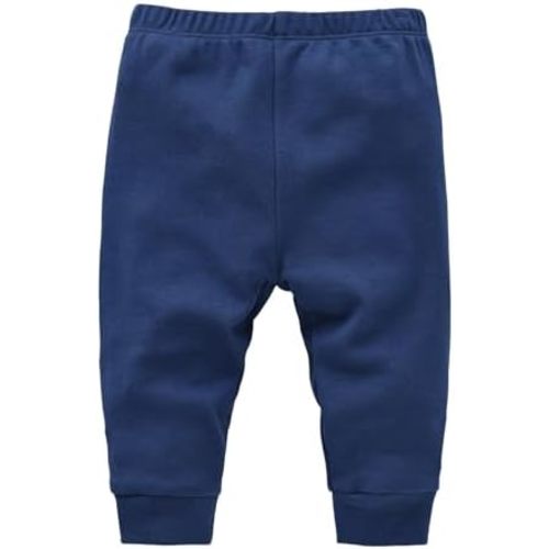 Baby Boys' Pull-on Sweatpants Infant Boy Elastic Jogger Pants Toddler Cotton Basic Solid Athletic School Trousers