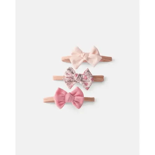 Baby Girl 3-Pack Headbands - Pink | Carter's
