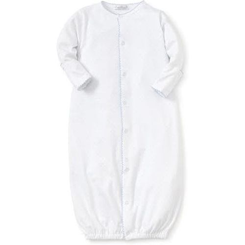 kissy kissy Baby Boys and Girls 100% Pima Cotton New Kissy Dots Print Convertible Nightgown