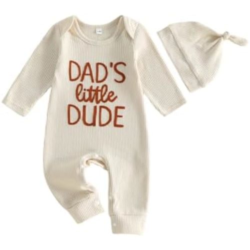 Newborn Baby Boy Fall Outfit Mamas Boy Romper Long Sleeve Jumpsuit Bodysuit