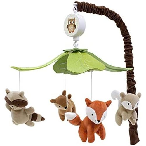 Lambs & Ivy Woodland Tales Forest Animals Musical Baby Crib Mobile
