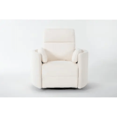 Rayna Oyster Nursery 40" Power Swivel Glider Recliner | USB