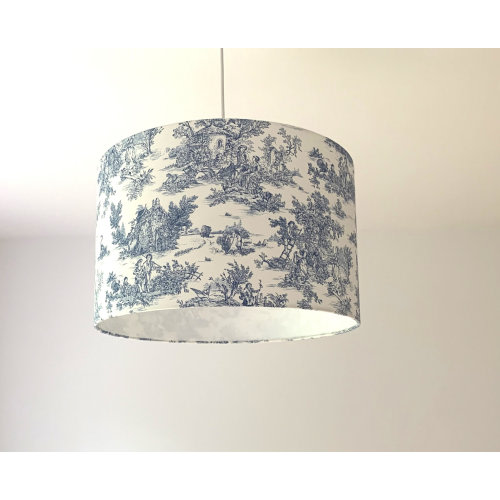 Lampshade "Toile de Jouy" (Pastoral)