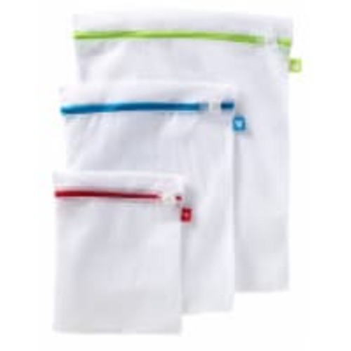 Whitmor Mesh Wash Bags - White, 3 pc