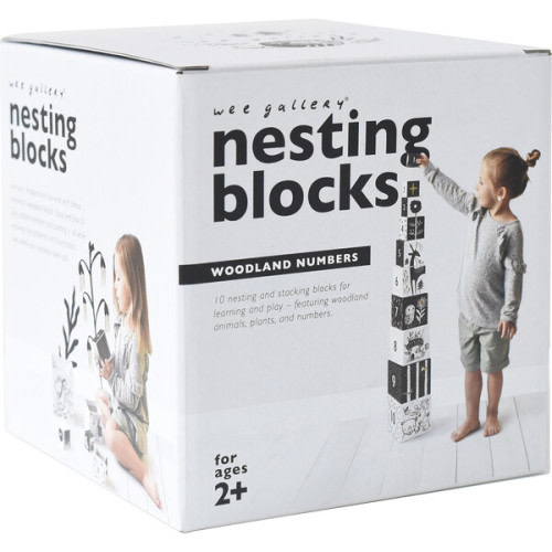 Nesting Blocks, Woodland Number - Wee Gallery | Maisonette