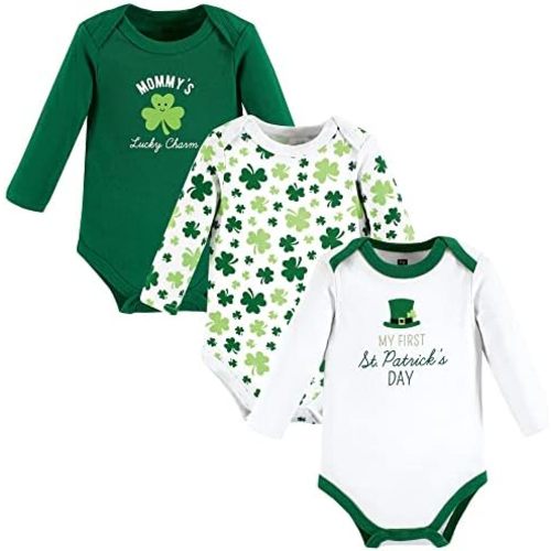 Hudson Baby baby-boys Cotton Long-sleeve Bodysuits 3-pack