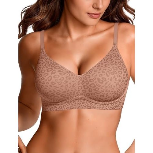 OEAK Womens Wireless Jelly Bras Comfortable Gel Bra Everyday Tshirt Bras