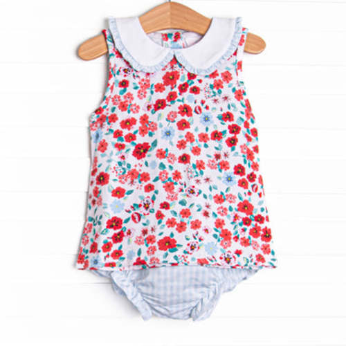 Bound To Bloom Collared Diaper Set, Red – Stitchy Fish