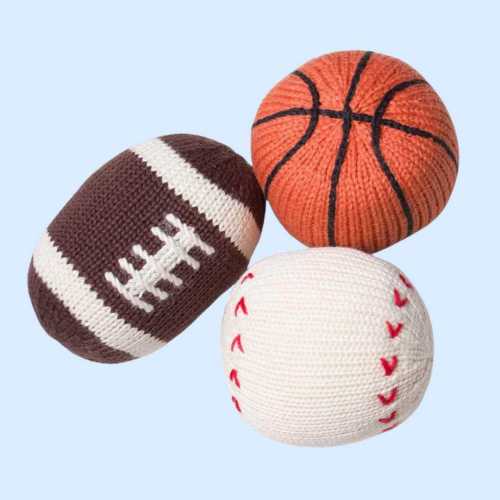 All American Sports Rattle Set