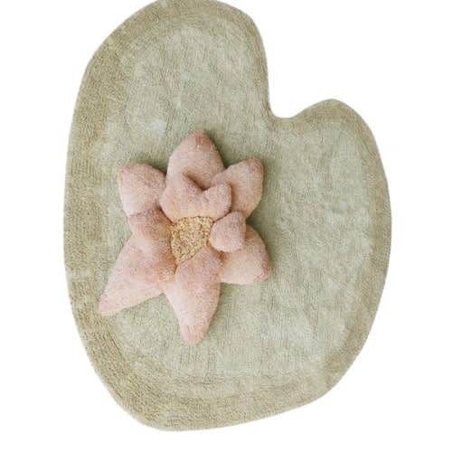 WASHABLE COTTON RUG PUFFY LILY