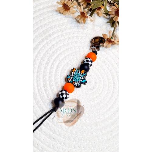 Checkered Mama&#39;s Boy Paci Clip, Checkered Binki, Binki Holder, Newborn Gift, Baby Shower Gift, Baby Boy Gift, Boy Pacifier Clip, Moms Gift