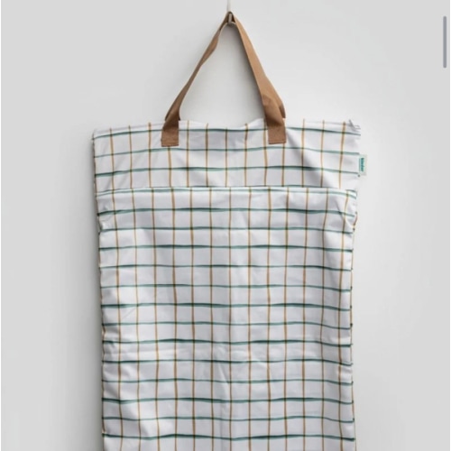 Large Zipper Hanging Wet Bag, Laundry Bag with Handles