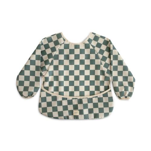 Long Sleeve Bib Olive Check One Size