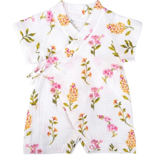 Kimono Robe Newborn Cotton Yarn Robe Baby Romper Infant Japanese Pajamas…