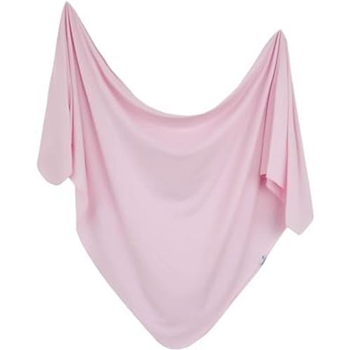 Copper Pearl Baby Swaddle Blanket - Premium Knit Baby Blanket, Large Soft Stretchy Receiving Blankets for Baby Girl, Swaddles for Newborn, Infant, and Toddler (Blossom)