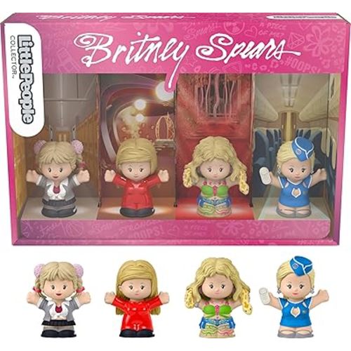 Little People Collector Britney Spears Special Edition Set for Adults & Fans, 4 Figures in a Display Box
