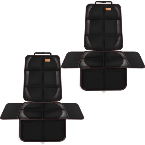 Bacgnyer Car Seat Protector, 2 Pack of Seat Protectors, Thickest Padded 600D Fabric Padding, Waterproof, Durable, Anti Slip Backing, Child Seat Protection, Suitable for Babies, Toddlers, Children