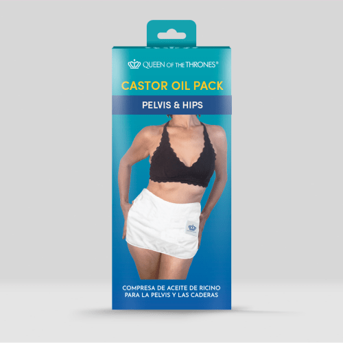 Pelvic Castor Oil Pack | Queen of the Thrones®