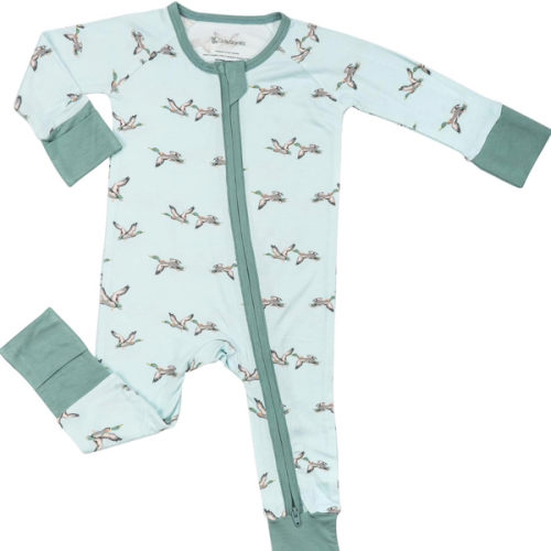LollyBanks Baby Pajamas, Long Sleeve Baby Romper with 2-Way Zipper, 95% Viscose from Bamboo and 5% Spandex, Infant Sleepers