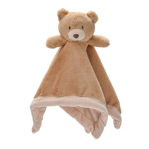 Baby Bear Security Blanket, Soft Loveys for Babies, Lovey for Newborn Boys and Girls, Gender Neutral Security Blanket with Stuffed Animal, Baby Snuggle Toy