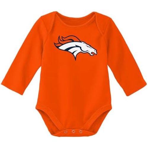 Outerstuff NFL Newborn & Infants 0-24 Months Official Primary Logo Long Sleeve Creeper Bodysuit Romper