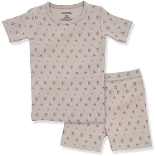 AVAUMA Baby Boys Girls Pajama Set 6M-7T Kids Cute Toddler Snug fit Pattern Design Pjs Cotton Sleepwear
