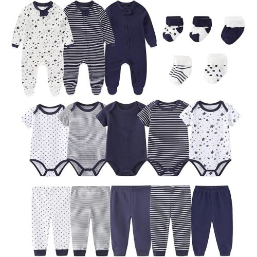 falianni Unisex Baby 18-Piece Layette Set,New Born Clothing,0-12M