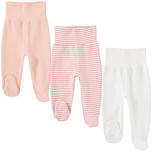 HahaNice Baby Footed Pants Cotton Newborn Leggings 0-12 Months