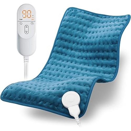 Heating Pad for Back, Electric Heating Pads for Cramps/Abdomen/Waist/Shoulder with 6 Heat Settings and Auto-Off, Moist/Dry Heat pad, Mothers Day Gifts for Mom Women Wife Grandma, 12" x 24"