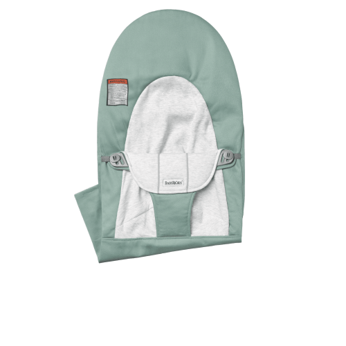 Extra Fabric Seat for Bouncer Balance Soft:  Light sage/Gray - Woven/Jersey