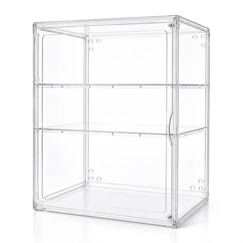Baby Bottle Organizer For Countertop，3-Tier Adjustable Storage Cabinet | Transparent Multi-use Organizer for Countertop, Kitchen, Vanity, Bathroom, Ideal Gift for New Mothers