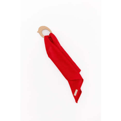 Cherry - Linen + Maple Ring Teether – WildBird