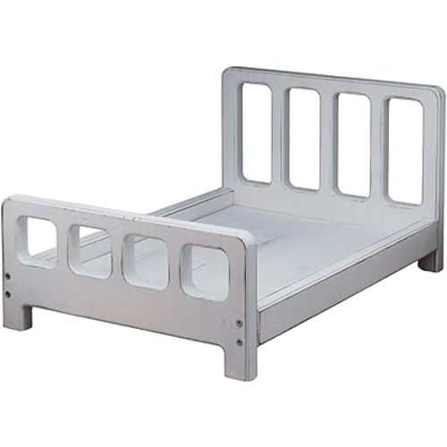 Newborn Photography Props Bed Prop White – Mini Wooden Baby Photography Bed for Newborn Photoshoots, Clean Classic Posing Prop for Studio or Home Sessions