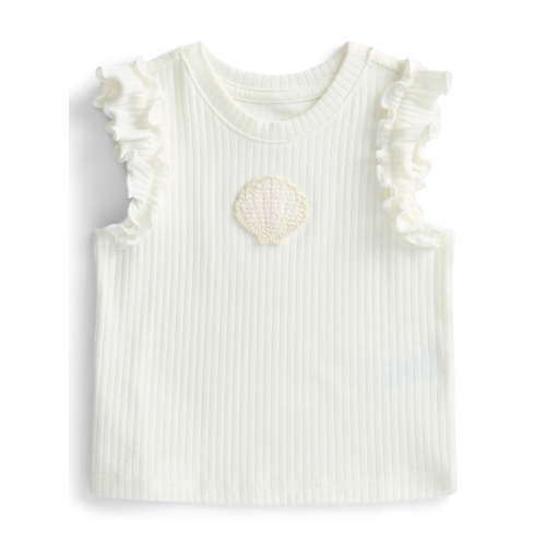Wonder Nation Baby Girls Flutter Tee, Sizes 0M-24M