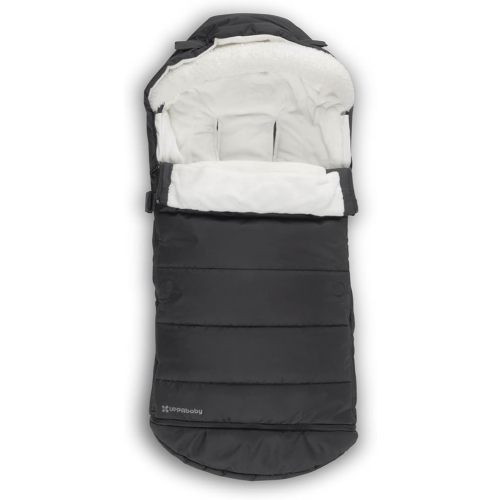 UPPAbaby CozyGanoosh 2-in-1 Seasonal Footmuff - Easily Attaches to UPPAbaby Strollers and RumbleSeat – Versatile, Ultra-Plush Zip-Out Liner for Cold Weather – Jake (Charcoal)