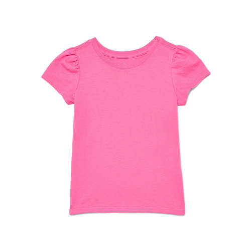 Wonder Nation Toddler Girls Tee with Short Sleeves, Sizes 18M-5T