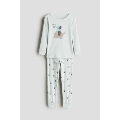 SNUG-FIT PRINTED COTTON PAJAMAS