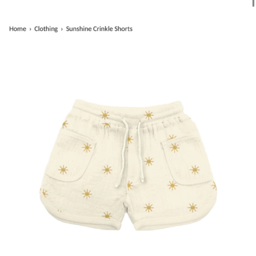 Sunshine Crinkle Shorts