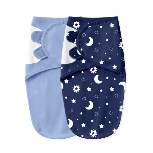 YOOFOSS Baby Swaddles for Newborns 100% Organic Cotton, Adjustable Swaddle Sleep Sack 0-3 Months Newborn Swaddle Sack 2 Pack, Breathable Soft