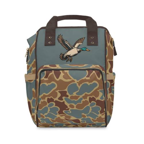 Camo "Duck" Backpack/Camo Diaper bag/Mallard Duck Travel Bag/Trendy Duck Camo Carryon/Hunting Bookbag/Country Life Bookbag