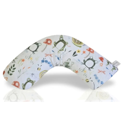 Nursing Pillow Cover - Frogs & Friends | Machine Washable - Luna Lullaby