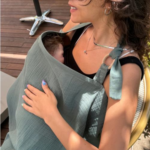 Full Coverage Nursing Cover - Essential Muslin Breastfeeding Wrap