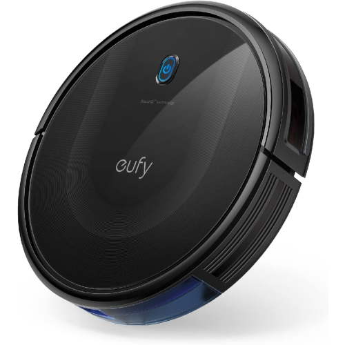 Restored eufy RoboVac 11S MAX, Robot Vacuum Cleaner, Super-Thin, Powerful Suction, Quiet, Self-Charging Robotic Vacuum Cleaner, Cleans Hard Floors to Medium-Pile Carpets, Black