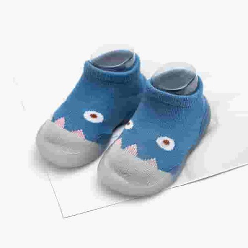 LoyisViDion Toddler Shoes Clearance First Walker Baby Boys Girls Shoes Infant Toddler Footwear Newborn Prewalker Non-Slip Baby Shoe-Socks Dark Blue 1.5-2.5 Years