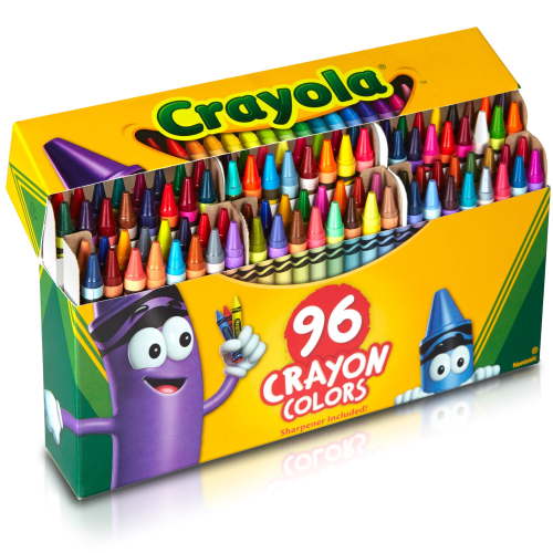 Crayola Crayon Set, 96 Ct, Classroom Must Haves, Back School Supplies for Teachers and Students, Coloring Gift for Kids, Ages 4+