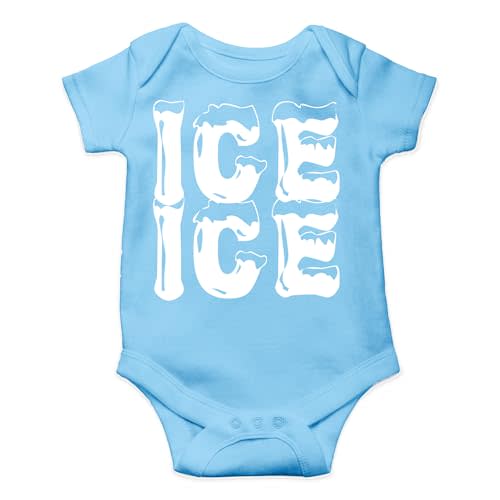 AW Fashions Ice Ice Baby Bodysuit Cute Newborn Baby Girl or Boy Clothes Adorable Infant Romper Outfit